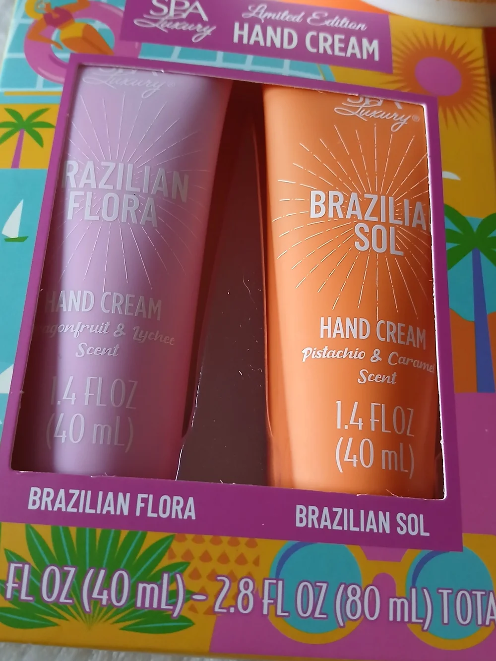 Brazilian Sol Pistachio & Caramel Body Butter, 2 Hand Creams + 40 Biopure Wipes